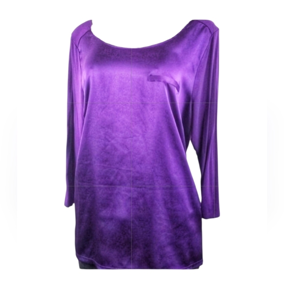 Lane Bryant Tops - Lane Bryant Vibrant Purple Long Sleeve Top